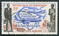 N°0021-1962-DAHOMEY-FONDATION AIR AFRIQUE-25F