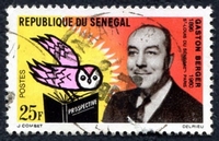 N°0232-1963-SENEGAL REP-CELEBRITES-PROF GASTON BERGER-25F