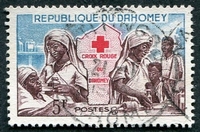 N°0175-1962-DAHOMEY-CROIX ROUGE NATIONALE-5F