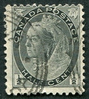 N°0062-1898-CANADA-VICTORIA-1/2C-NOIR