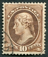 N°0044-1870-ETATS-UNIS-T.JEFFERSON-10C-BRUN