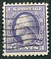 N°0169-1908-ETATS-UNIS-G.WASHINGTON-3C-VIOLET