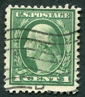 N°0182A-1912-ETATS-UNIS-G.WASHINGTON-1C-VERT