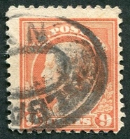 N°0185A-1912-ETATS-UNIS-B.FRANKLIN-8C-VERT OLIVE