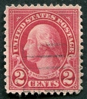 N°0229A-1922-ETATS-UNIS-G.WASHINGTON-2C-ROSE CARMINE