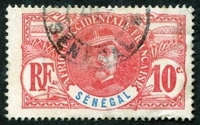 N°034-1906-SENEGAL FR-GENERAL FAIDHERBE-10C-ROSE