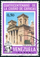 N°0913-1967-VENEZUELA-TEMPLE DE SANTA TERESA-50C
