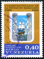 N°0973-1969-VENEZUELA-ARMOIRIE VILLE DE MARACAIBO-40C