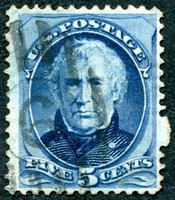 N°0059-1875-ETATS-UNIS-ZACHARY TAYLOR -5C-BLEU