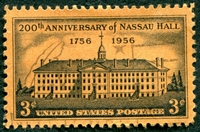 N°0620-1956-ETATS-UNIS-BICENTENAIRE DE NASSAU HALL-3C