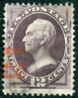 N°0045-1870-ETATS-UNIS-HENRI CLAY-12C-VIOLET FONCE