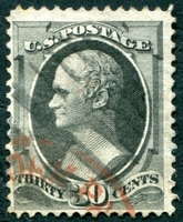 N°0048-1870-ETATS-UNIS-ALEXANDER HAMILTON-30C-NOIR