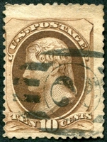 N°0044-1870-ETATS-UNIS-T.JEFFERSON-10C-BRUN