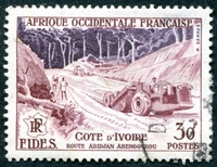 N°061-1956-AFRIQUE OCCID FR-BULDOZER-30F