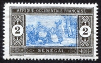 N°054-1914-SENEGAL FR-MARCHE INDIGENE-2C-NOIR ET BLEU