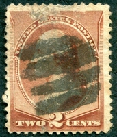 N°0060-1882-ETATS-UNIS-G.WASHINGTON-2C-BRUN/ROUGE