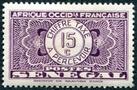 N°24-1927-SENEGAL FR-15c-VIOLET