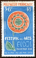 N°063-1972-POLYNESIE-FESTIVAL DES ARTS PACIFIQUE SUD-36F