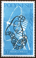 N°140-1978-POLYNESIE-STATION TERRIENNE DE PAPENOO-50F