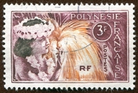 N°028-1964-POLYNESIE-DANSEUSE TAHITIENNE-3F