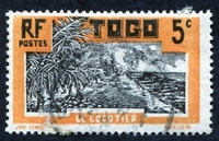 N°127-1924-TOGO FR-LE COCOTIER-5C-ORANGE