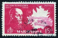 N°216-1945-MARTINIQUE-VICTOR SCHOELCHER-15F