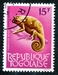 N°0399A-1964-TOGO REP-FAUNE-CAMELEON-15F 