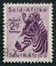 N°0204-1954-AFRIQUE SUD-FAUNE-ZEBRE-2P 