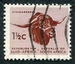 N°0250-1961-AFRIQUE SUD-FAUNE-TETE DE ZEBU-1C1/2 