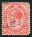 N°0002A-1913-AFRIQUE SUD-GEORGE V-1P-ROUGE 