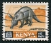 N°022-1966-KENYA-FAUNE-FOURMILIER-15C 