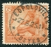 N°113-1923-CONGO BE-TISSAGE-75C-BRUN ORANGE 