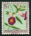 N°316-1952-CONGO BE-FLEURS-THUNBERGIA-5F 