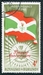 N°0030-1962-BURUNDI-ARMOIRIES ET DRAPEAU-4F 