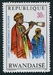 N°0347-1970-RWANDA-COSTUMES-JOUEUR DE FLUTE NIGER-30C 