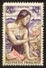 N°011-1958-POLYNESIE-JEUNE FILLE AU COQUILLAGE-20F 