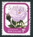 N°0645-1975-NOUVELLE ZELANDE-FLEUR-ROSE STERLING SILVER-1C 