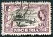 N°083-1953-NIGERIA-TRANSPORT BOIS-1S-LILAS NOIR 