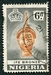 N°082-1953-NIGERIA-BRONZE-6P-NOIR ET BRUN ORANGE 