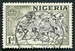 N°077-1953-NIGERIA-CAVALIERS INDIGENES-1P-GRIS OLIVE NOIR 