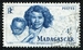 N°312-1946-MADAGASCAR-TYPES BETSIMISARAKE-4F-BLEU 