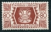 N°138-1944-WALLIS ET FUTUNA-SERIE DE LONDRES-80C-BRUN 