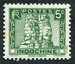 N°214-1941-INDOCHINE-BAYON D'ANGKOR-5C-VERT 