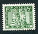 N°214-1941-INDOCHINE-BAYON D'ANGKOR-5C-VERT 