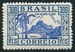 N°0297-1935-BRESIL-MONT GAVES A RIO-300R-BLEUVERT / BLEU 