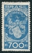 N°0301-1935-BRESIL-ARMOIRIES DE COUTINHO-700R-BLEU/VERT 