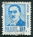 N°0842-1968-BRESIL-ARTHUR BERNARDES-10C-BLEU 