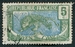 N°051-1907-CONGO FR-PANTHERE-5C-VERT ET BLEU 