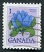 N°0625-1977-CANADA-FLEUR-GENTIANE CLOSE-1C 