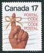 N°0701-1979-CANADA-CODE POSTAL-MAIN D'HOMME-17C 